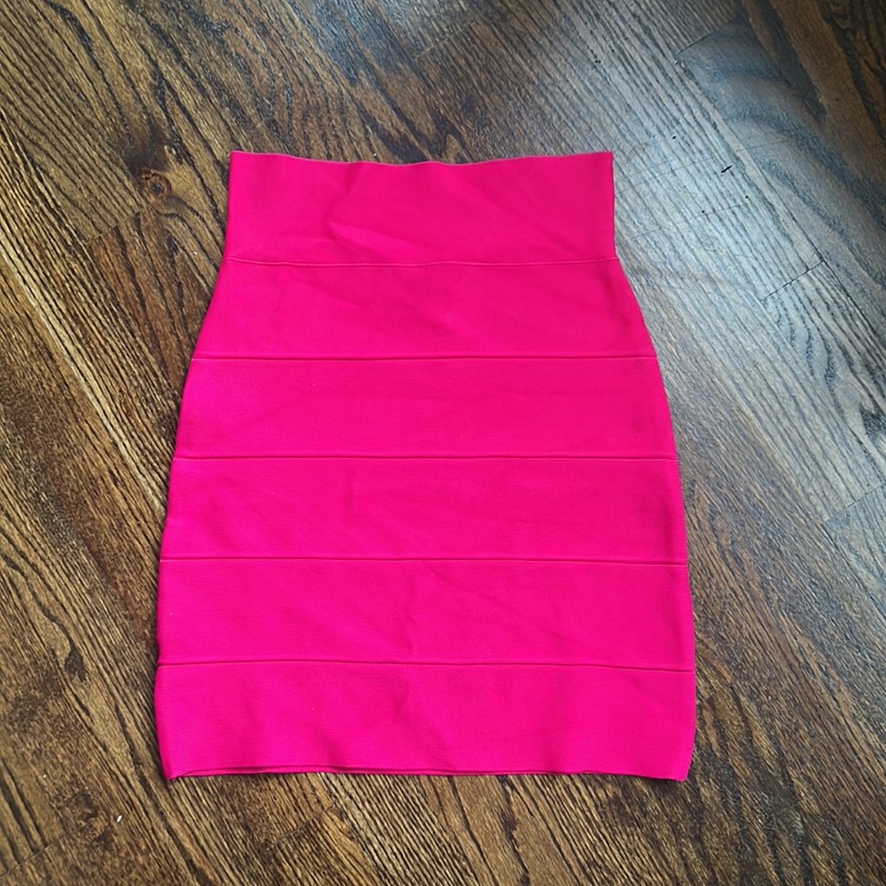 Hot pink bandage skirt